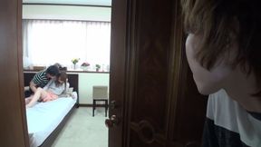 Horny Japanese wife cheats on her husband with a neighbor