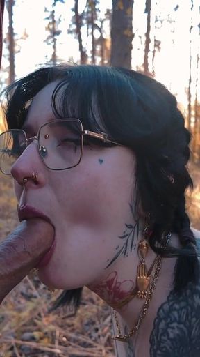 Wood Pixie Gets Her Face Painted, Dual Camera, Asshole on Display