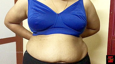 Hira Indian Beauty - Next Door Wife to be Fucked Hard - Changing Her New Bra - Topless Show with Sexy Bra Back