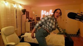 Girldick Bulges Rip Jeans Gushing Cum Tgirl Explosion