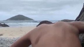 melissa lisboa fodendo gostoso na praia de nudismo com marido, fa participou nao se aguentou gozou gostoso