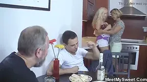 Blonde Teens And Mature Couple In Turned On Mature Lovers Screwed Stepsons 18+ Gf
