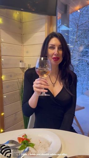 I invited my step mom to a restaurant and was rewarded with cool sex. POV