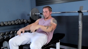 NextDoorMale: European Chris jerking big dick & facial