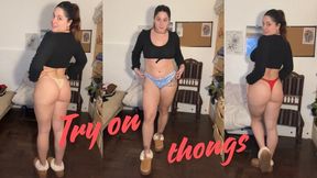 Try on: New Thongs