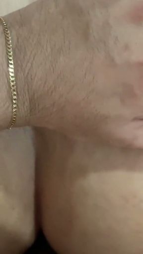 I catch my stepmother masturbating until she squirts and I end up fucking her in the kitchen   Clip 1
