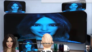 Sexbot - riding a massive dildo