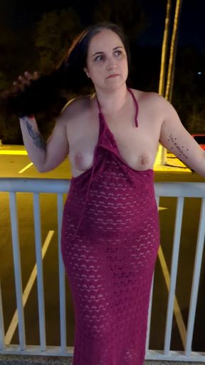 Hot Wife Showing off at the Resort!