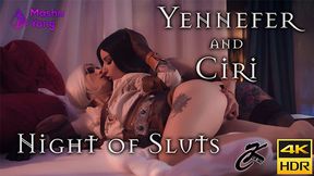 Ksu Colt and Masha Yang: Yennefer & Ciri's Whorehouse Frenzy of F***ed F**kery