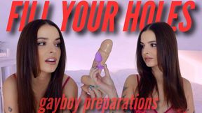 Bi Encouragement FILL YOUR HOLES: big gay prep