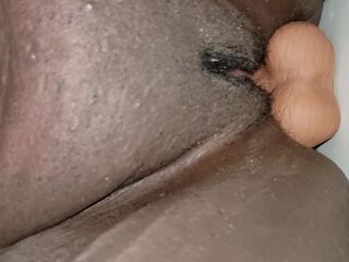 Cream on the sex toy