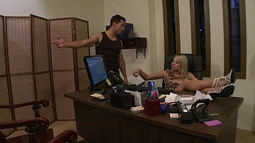 Shawnee Lenee Plays The Role Of A Horny Secretary And Pleases The Boss With Her Pussy And Boobs