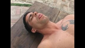 Two Gay Gymbros with Big Cock Have Sex Outdoors