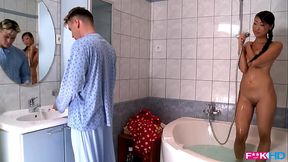 Voluptuous tutor Sandra Boobies lets her student fuck her pussy doggy style