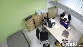 ”Brunette with giant boobs muff screwed by a fake agent”