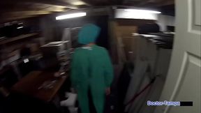 Petite Destiny Santos humiliated by Dr  Tampa in latex