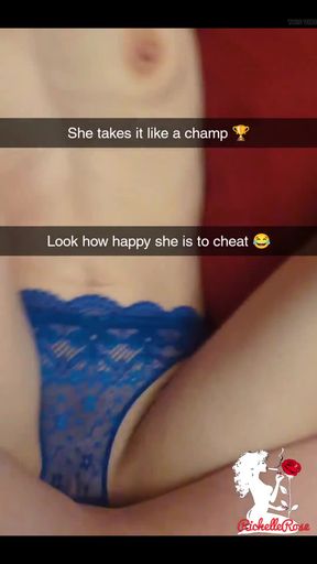 Real Fuck- Cheating Cumslut Begs for Creampie - Richelle Rose