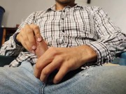 Mancho de semen mi pantalón antes de ir al cotorreo