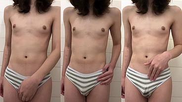 Tgirl panty wetting