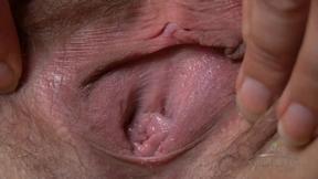 ”Horny bushy wife does her chores in the nude”