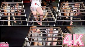 Crazy Patient & Nurse Give Inmate Footjob V2