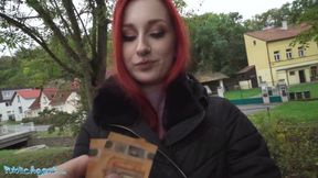 Public Porn Redhead Brit Shows Off Her Pierced Tits Before Basement Fuck Creampie