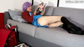 Crossdress cosplay Nagato gets turned on