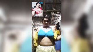 Desi hot tamil teacher showing big boob big ass fingering show