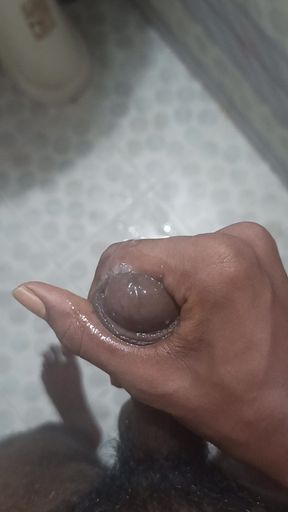 Bathroom Himself boy solo fingering