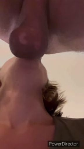 Beautiful wife extreme deepthroat while husband films