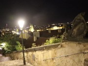 Walking in Prague at Night