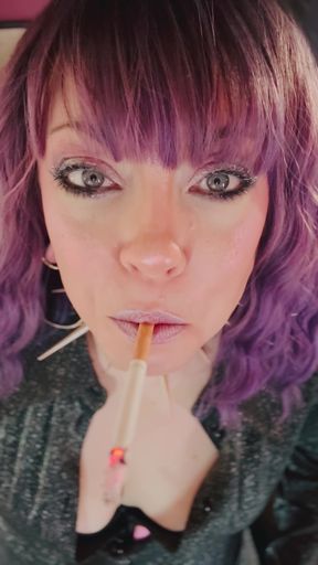 All Dangles From You Smoking Queen, Tina Snua! Close Up With Lots Of Smoke!