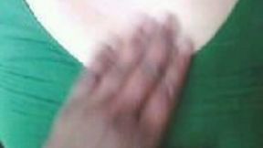 Filming my BBW Indian secretary's giant tits and her hairy cunt