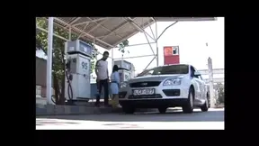 Young Brunette Sucks Big Amateur Cock