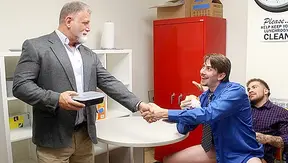 Steamy Office Threesome: Jack Hunter Keith Foxxx Heat Up with Fuel — FreeUse 18+