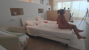 On Vacation with My Slutty Wife. While I'm Fucking That Beautiful Pussy, We Turned on the Camera. Real Couple. No Fiction.