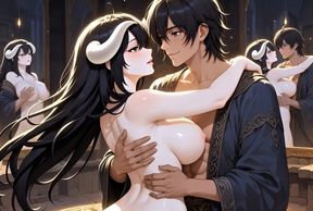 Albedo Succubus Magical Bonding Ritual Passionate Creampie Devotion Fantasy