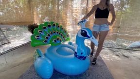 Marilyn Jensen DESTROYS - GRINDS - STOMPS on the inflatable HIDEF MOV