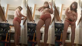 cooking in thongs for my stepson