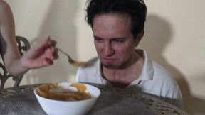 sadistic brat girls humiliation feeding!