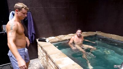 Hot and Steamy Encounter in the Gay Sauna Jacuzzi - Justin Matthews & Shane Jackson