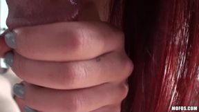Pervs on Patrol - Alt Redhead Madelyn Monroe Like Her Ass Spanked and Pussy Spread