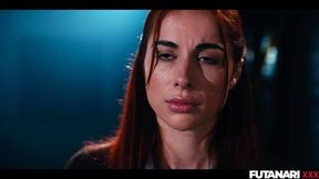 Octokuro Grows a Cock! Horny Redheads Having Real Life Futa Shemale Sex & Hardcore Blowjob