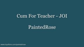 Cum For Teacher - Teacher's Pet Handjob POV