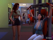 I Get Injured at the Gym and My Trainer Helps Me Eating My Pussy - Sexual Hot Animations