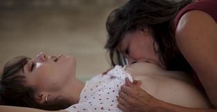 Lesbian babysitter loving with Feya Parker