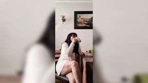 stepson desires to see me touch myself and cum