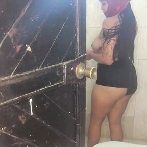 A Moroccan stranger fucks me in the bathroom like his submissive whore