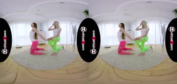 Lesbian Love: Teen (18+)'s Flexible Body Stretched to New Heights in VR