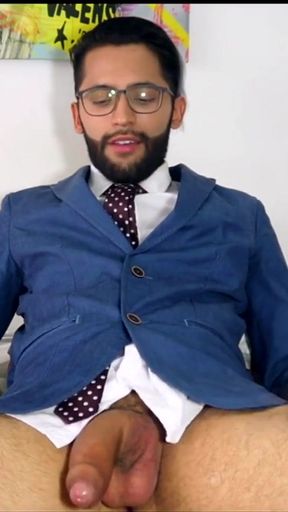 Jerking off after the office cumshot - Camilo Brown   Clip 2